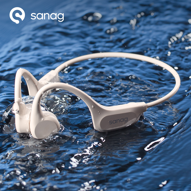 Bone Conduction Running Headphones - Cuffie Bluetooth Sanag B60S IPX8 per