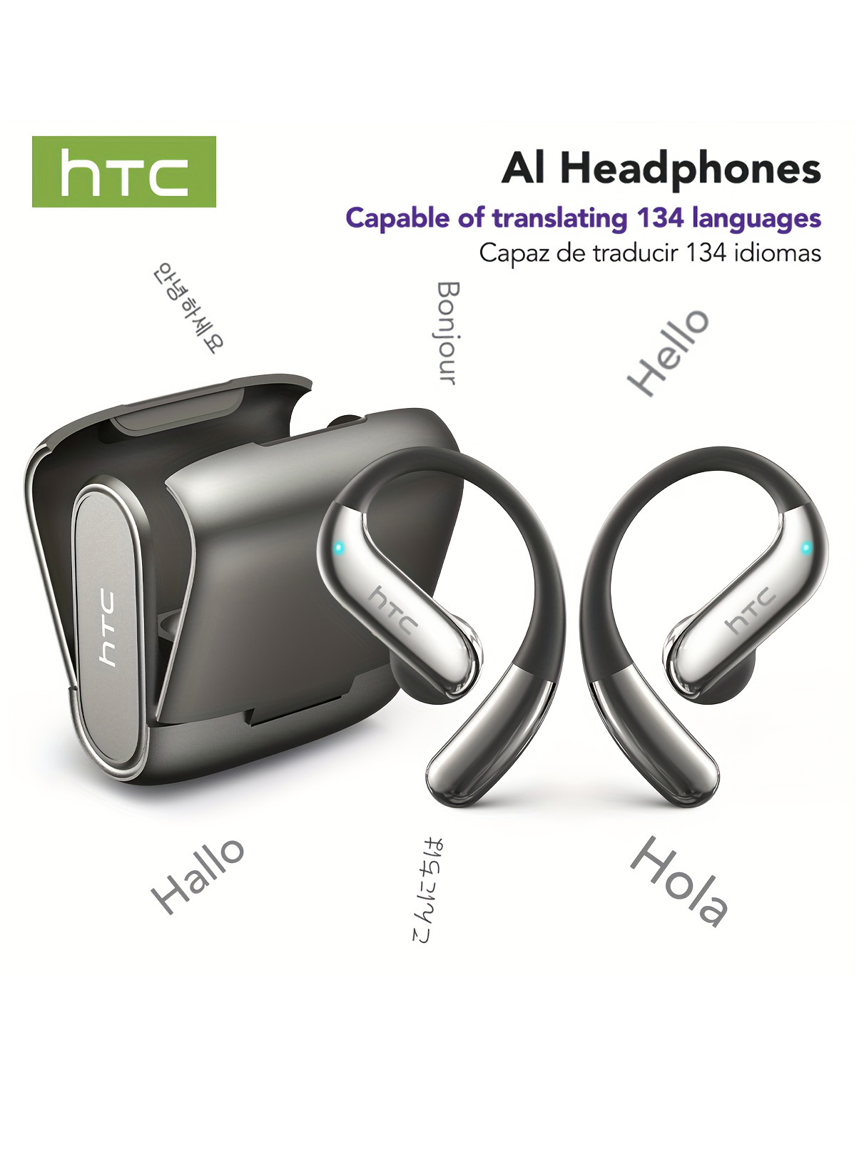 Headphones - Cuffie Bluetooth Open-Ear HTC 30 ore