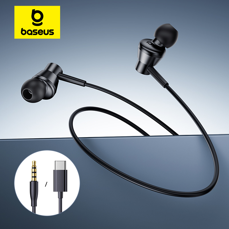 Type C Wired Earphones With Mic - Baseus Encok CZ11/HZ11 Auricolari cablati Tipo-C/Auricolari
