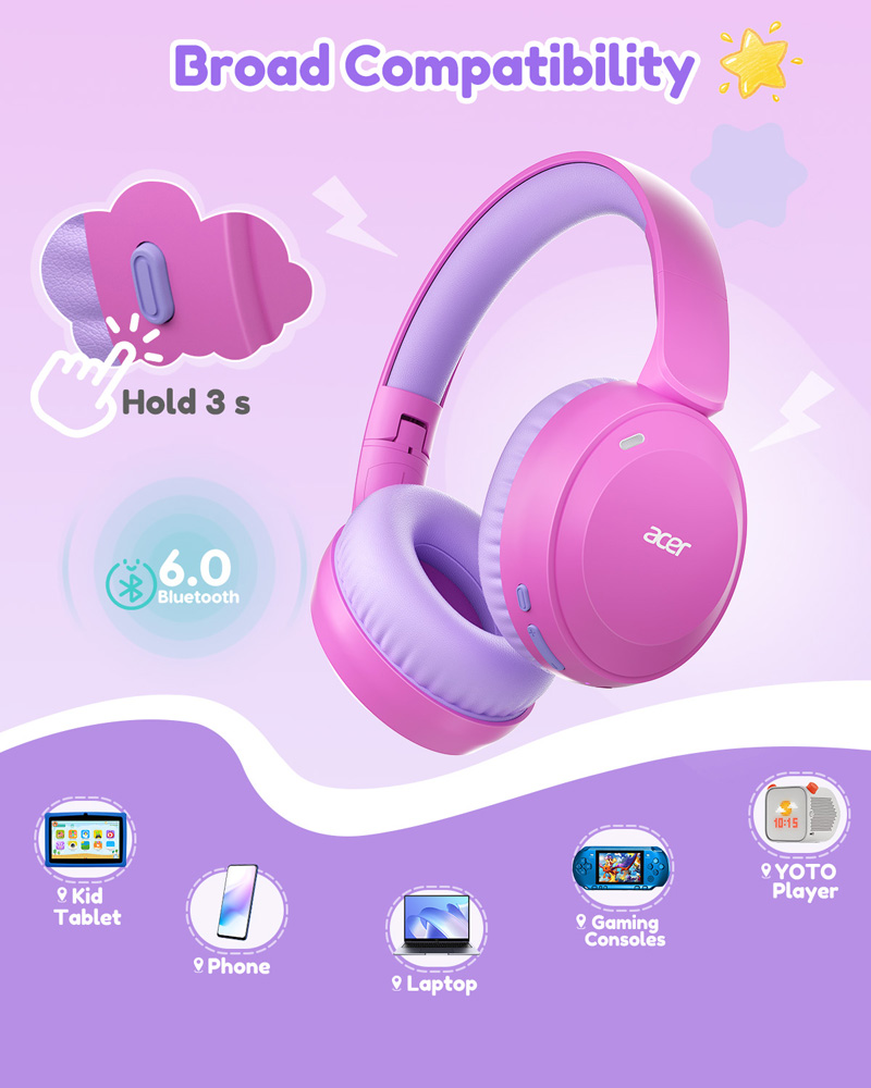 Acer OHR668, cuffie Bluetooth  - Anc Wireless Over Ear Headphones recensione e prezzo