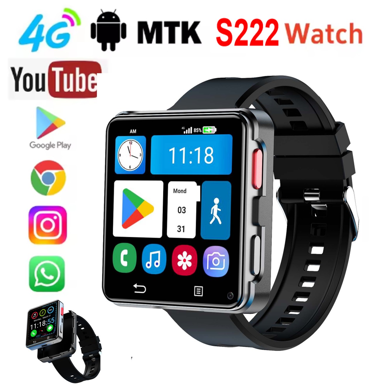 Smartwatch S222 4G con scheda  - Smartwatches recensione e prezzo