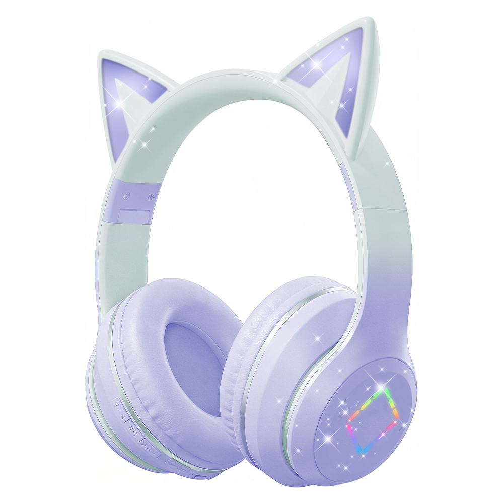 Adorabili cuffie wireless con  - Cat Ear Bluetooth Headset Led recensione e prezzo